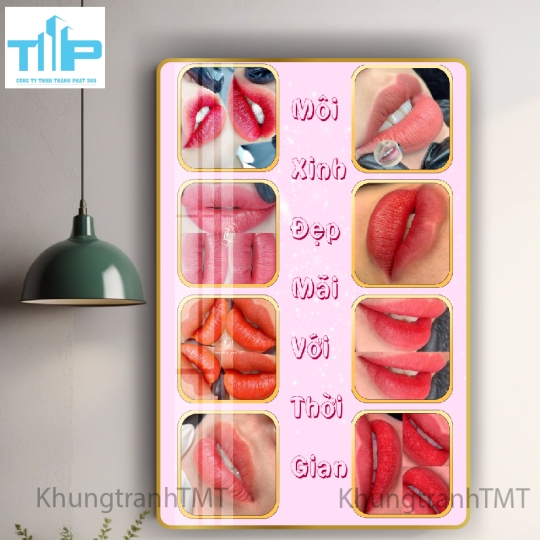 tranh tráng gương trang trí cho spa thẩm mỹ viện 