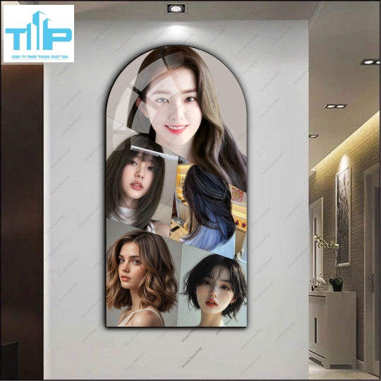 Mẫu tranh vòm tóc uốn nhuộm mới nhất 