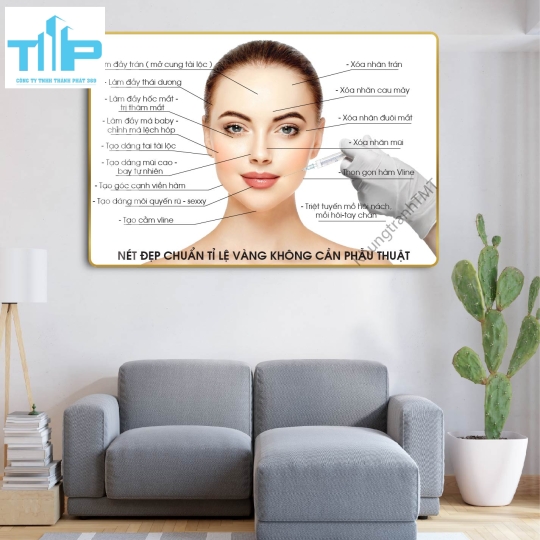 tranh trang trí spa thẩm mỹ viện chuyên chăm sóc da