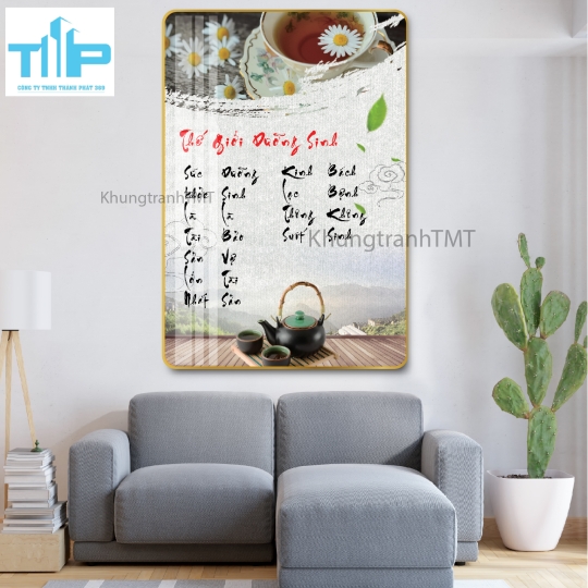 Khung tranh tráng gương - Nơi gửi an nhiên - Dưỡng sinh 