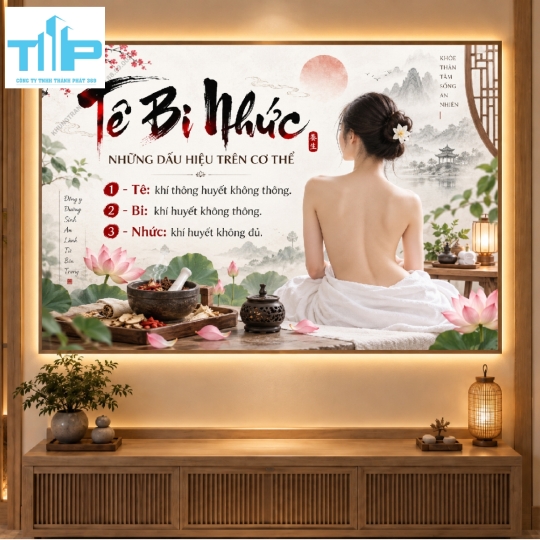 Bộ tranh Thế giới dưỡng sinh, massage thư giãn - tráng gương cao cấp