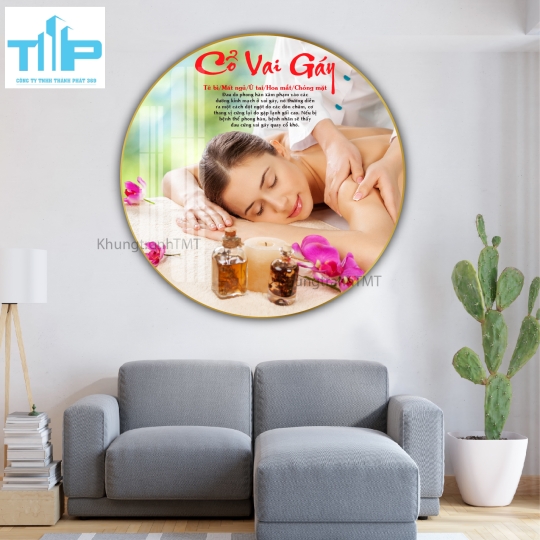 Khung tranh tráng gương- Tranh tròn dưỡng sinh
