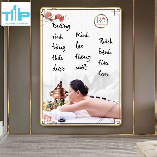 Khung tranh tráng gương - Kinh lạc thông suốt, bách bệnh tiêu tan