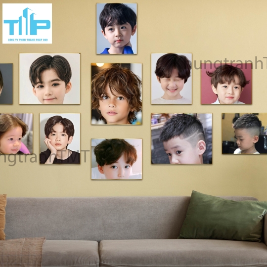 Mẫu tóc đẹp cho bé trai - bé gái , tranh formex giá rẻ HCM