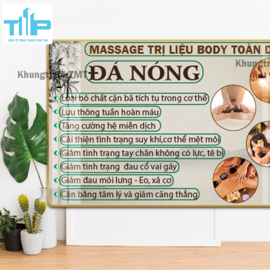Khung tranh tráng gương -  Massage toàn diện