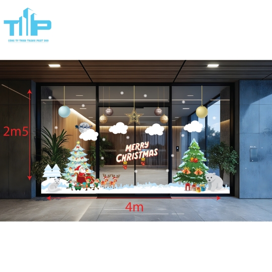 Sáng Tạo Không Gian Ngập Tràn Không Khí Noel mẫu 31