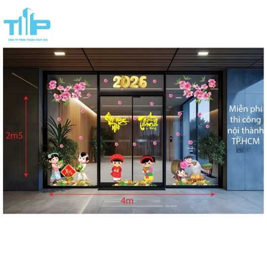 Mẫu mới  2026 - Decal Tết 2026 Giá Rẻ – Nhiều Mẫu Hot Trend mẫu 59