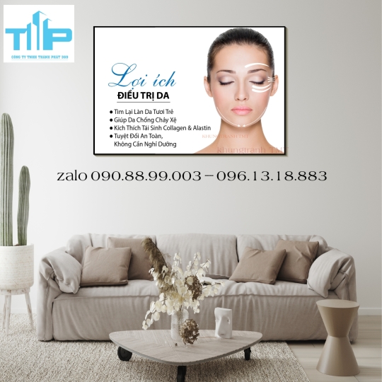 khung tranh trang trí spa đẹp 