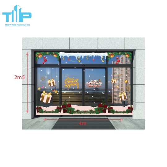  Decal Noel - Trang trí giáng sinh mẫu 6