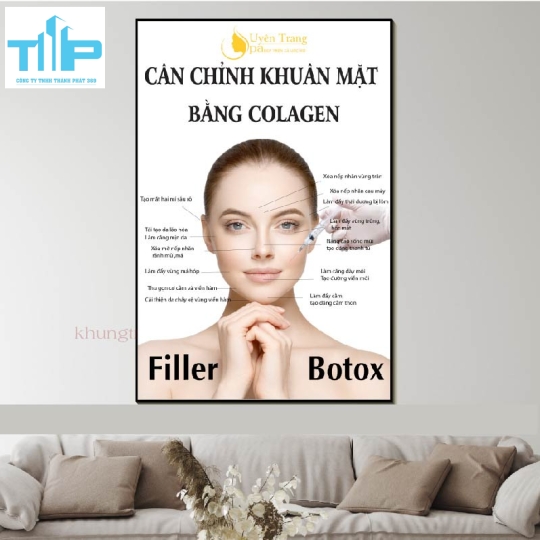 tranh điều trị và chăm sóc da cho spa thẩm mỹ viện