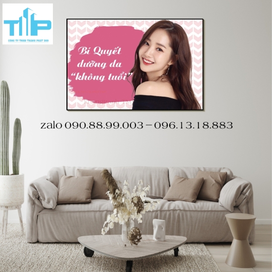 Tranh tráng gương cho spa 