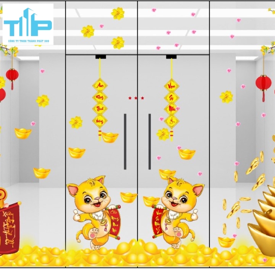 Decal Trang Trí Tết 1