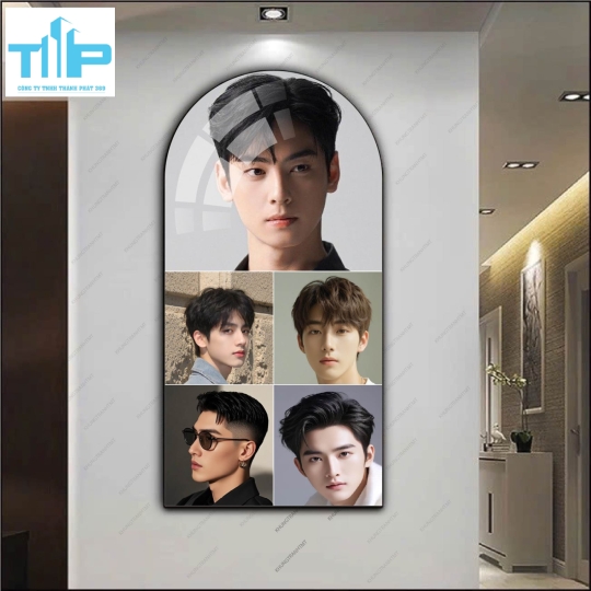 Tranh vòm mẫu tóc nam nữ hot trend