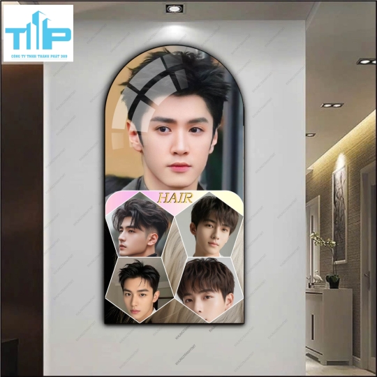 Tranh vòm mẫu tóc nam nữ hot trend