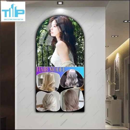Mẫu tranh vòm tóc uốn nhuộm mới nhất 