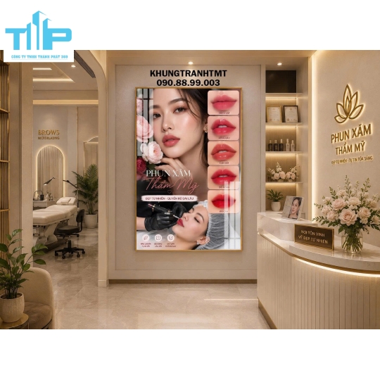 Tranh tráng gương - Phun xăm thẩm mỹ -  mày ngài như ý