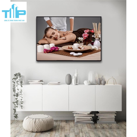 Khung tranh tráng gương- tranh trang trí cho spa, thẩm mỹ viện 4