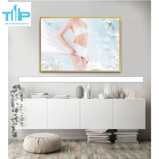 Khung tranh tráng gương- tranh trang trí cho spa, thẩm mỹ viện 4