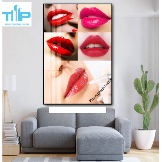tranh tráng gương trang trí cho spa thẩm mỹ viện 