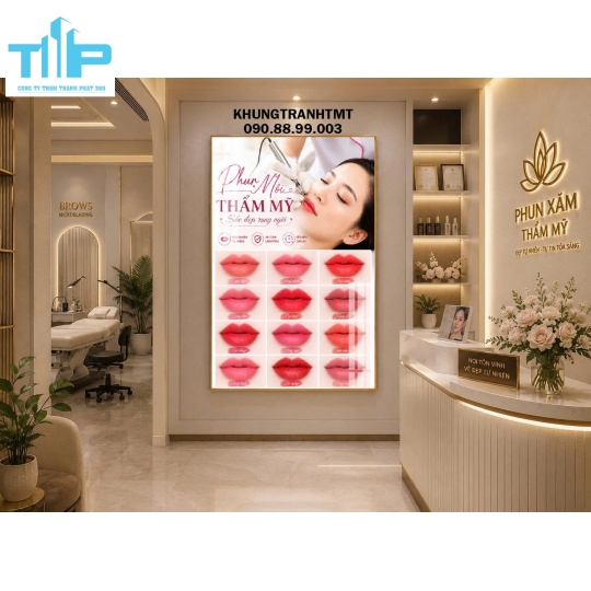 Tranh tráng gương - Phun xăm thẩm mỹ -  mày ngài như ý
