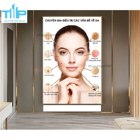 tranh dành cho spa,thẩm mỹ viện trang trí thẩm mỹ về chăm sóc da 