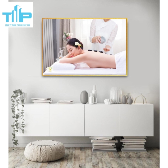Khung tranh tráng gương- tranh trang trí cho spa, thẩm mỹ viện 6