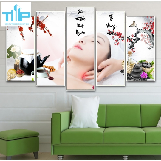 Khung tranh tráng gương- Bộ 5 tranh thế giới dưỡng sinh