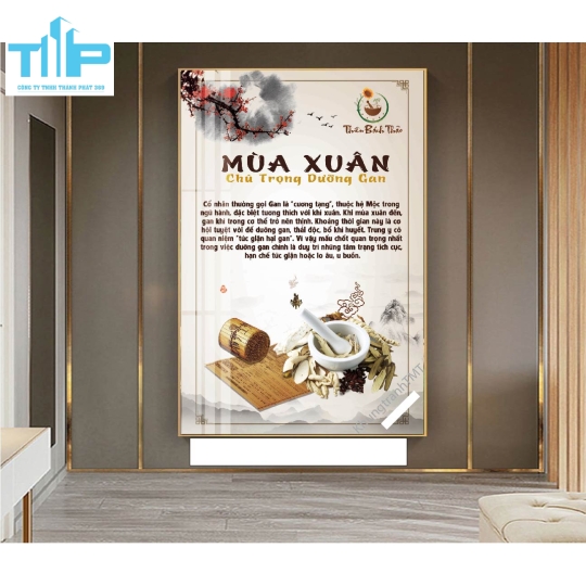 Khung tranh tráng gương vật lý trị liệu - xuân hạ thu đông 