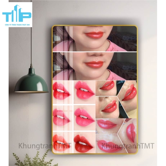 tranh tráng gương trang trí cho spa thẩm mỹ viện 