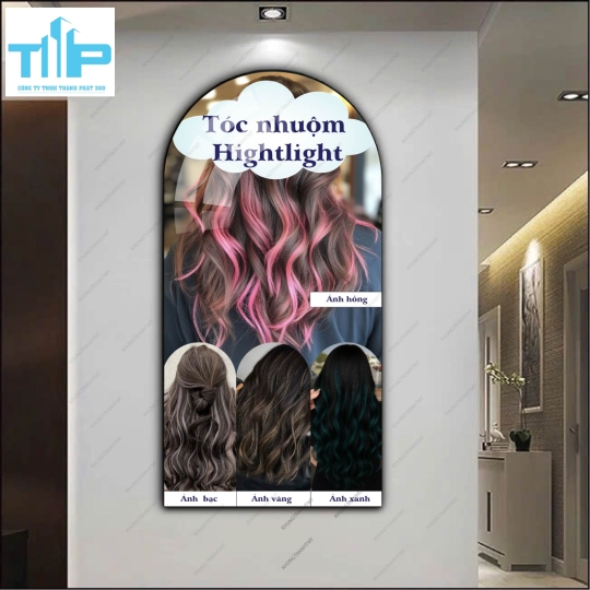 Mẫu tranh vòm tóc uốn nhuộm mới nhất 