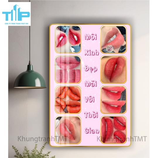 tranh tráng gương trang trí cho spa thẩm mỹ viện 