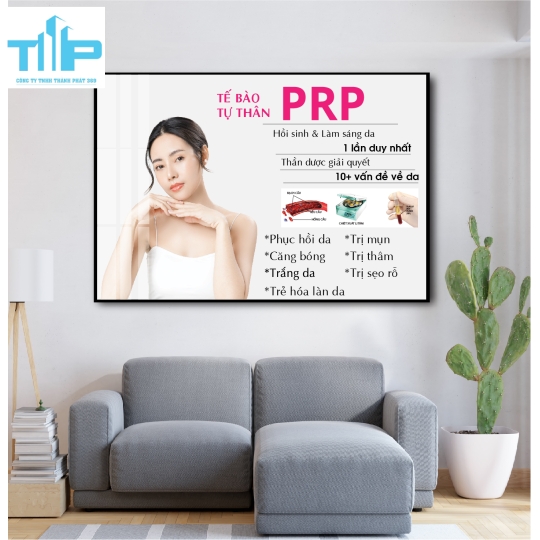 tranh trang trí spa về chăm sóc điều tri da