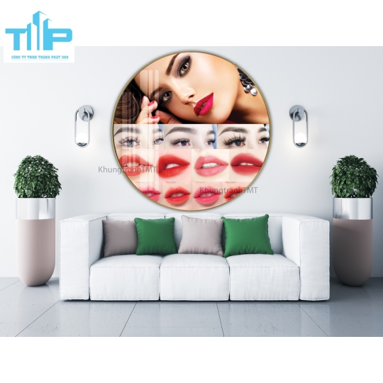 Khunh tranh tráng gương - Tranh tròn phun xăm mày và môi