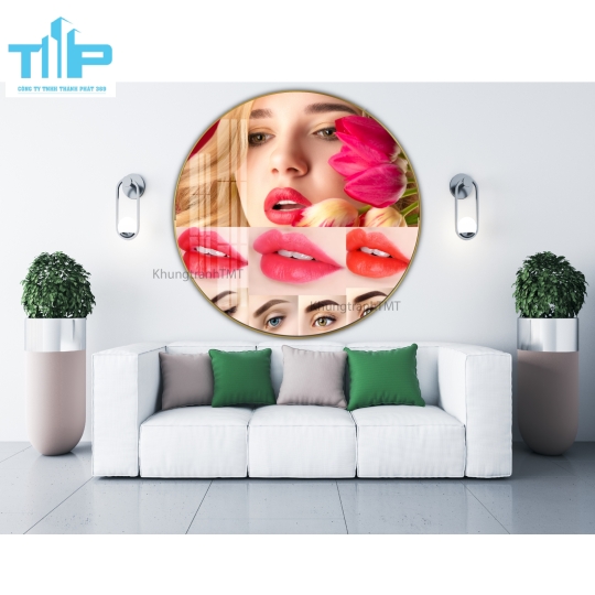 Khunh tranh tráng gương - Tranh tròn phun xăm mày và môi