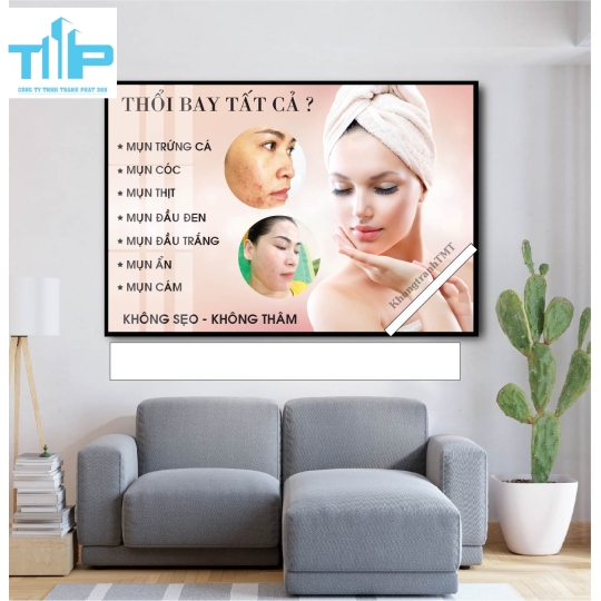 tranh thẩm mỹ trang trí cho spa thẩm mỹ viện về chăm sóc da