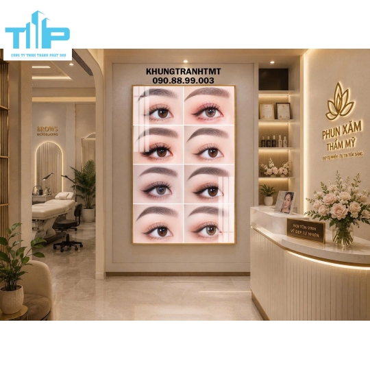 Tranh tráng gương - Phun xăm thẩm mỹ -  mày ngài như ý