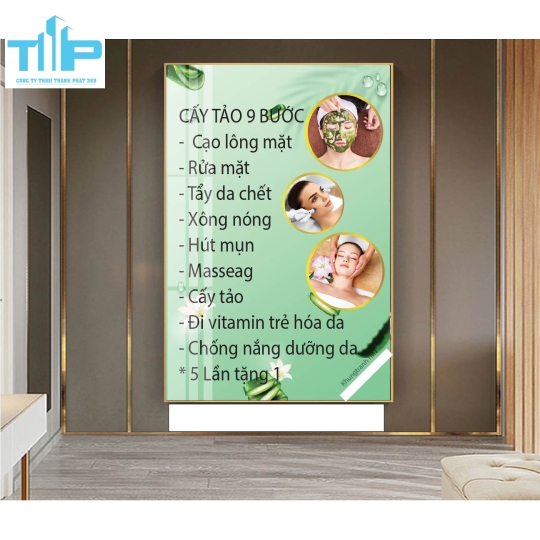 Khung tranh tráng gương - Canh dưỡng tóc an thần- Dưỡng sinh 