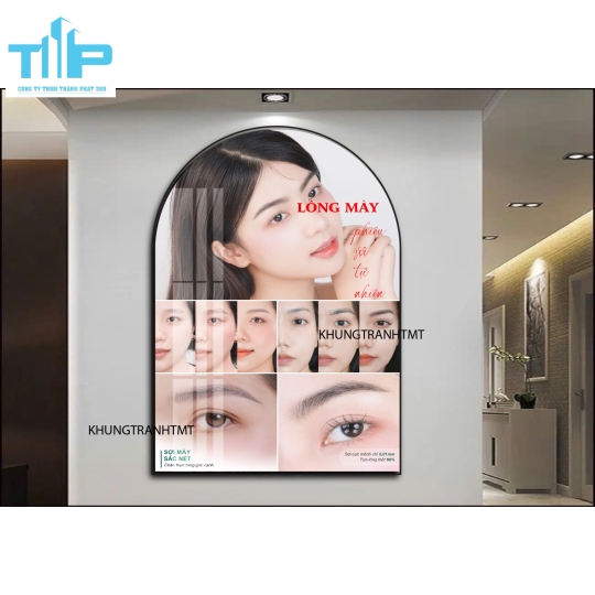 Tranh vòm tráng gương - Công nghệ phun xăm mày- môi hiện đại