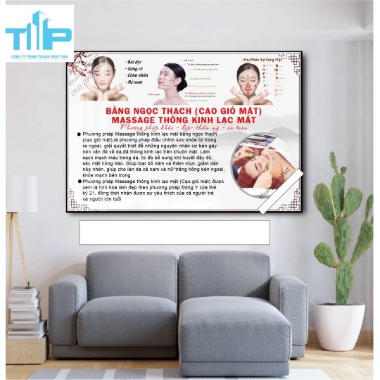 Khung tranh tráng gương - Mùa xuân dưỡng gan - Dưỡng sinh 