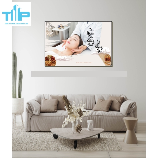 Khung tranh tráng gương thế giới dưỡng sinh 