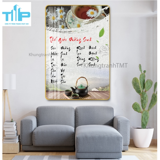 Khung tranh tráng gương - Nơi gửi an nhiên - Dưỡng sinh 