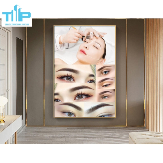 tranh trang trí phun xăm cho spa thẩm mỹ viện