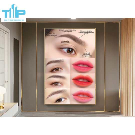 tranh trang trí phun xăm cho spa thẩm mỹ viện