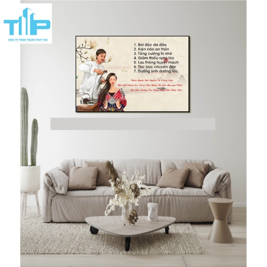 Khung tranh tráng gương thế giới dưỡng sinh 