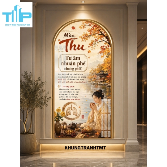 Tranh Vòm Tráng Gương Tứ Quý Dưỡng Sinh – Sang Trọng, Ý Nghĩa, Chuẩn Xu Hướng