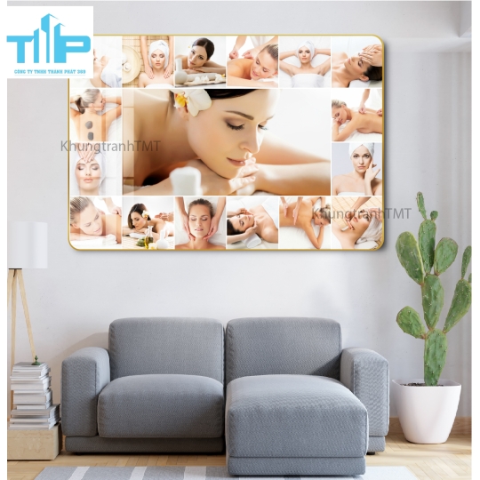 tranh trang trí spa thẩm mỹ viện chuyên chăm sóc da
