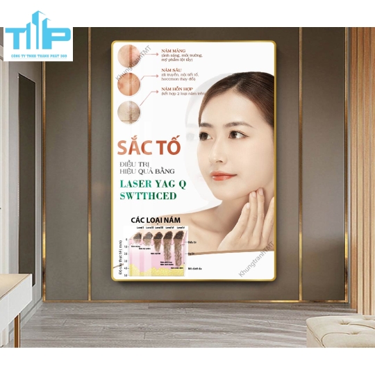 tranh trang trí spa thẩm mỹ viện chuyên chăm sóc da