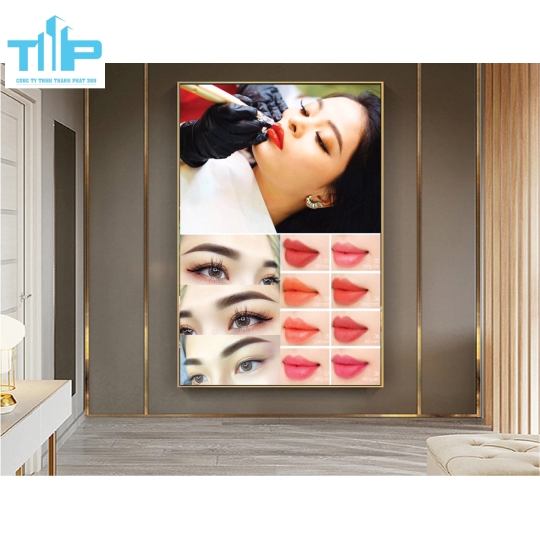 tranh trang trí phun xăm cho spa thẩm mỹ viện
