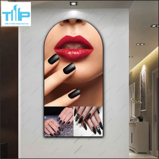 Tranh vòm mẫu nail độc lạ, cá tính 