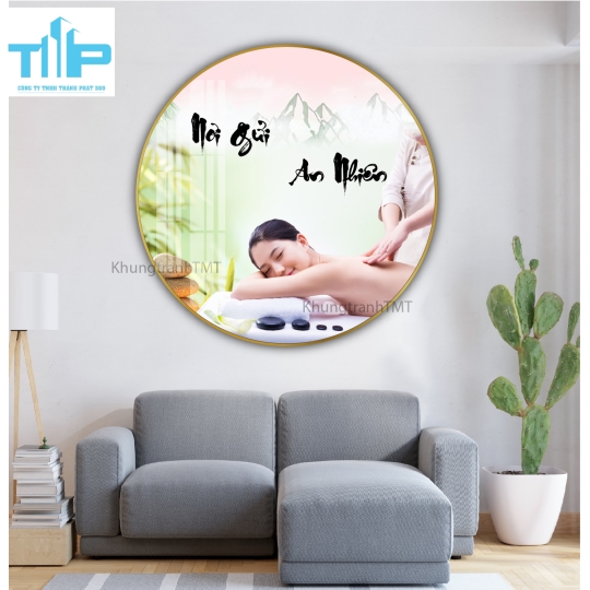 Khung tranh tráng gương- Tranh tròn dưỡng sinh